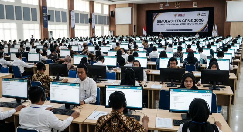 Simulasi CPNS 2026 – Sistem CAT Real-Feel, Hasil Instan, Harga Promo Rp99.000