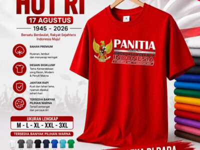 KAOS PANITIA HUT RI SPECIAL EDISI KEMERDEKAAN KAOS HUT RI